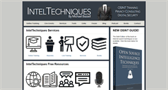 Desktop Screenshot of inteltechniques.com